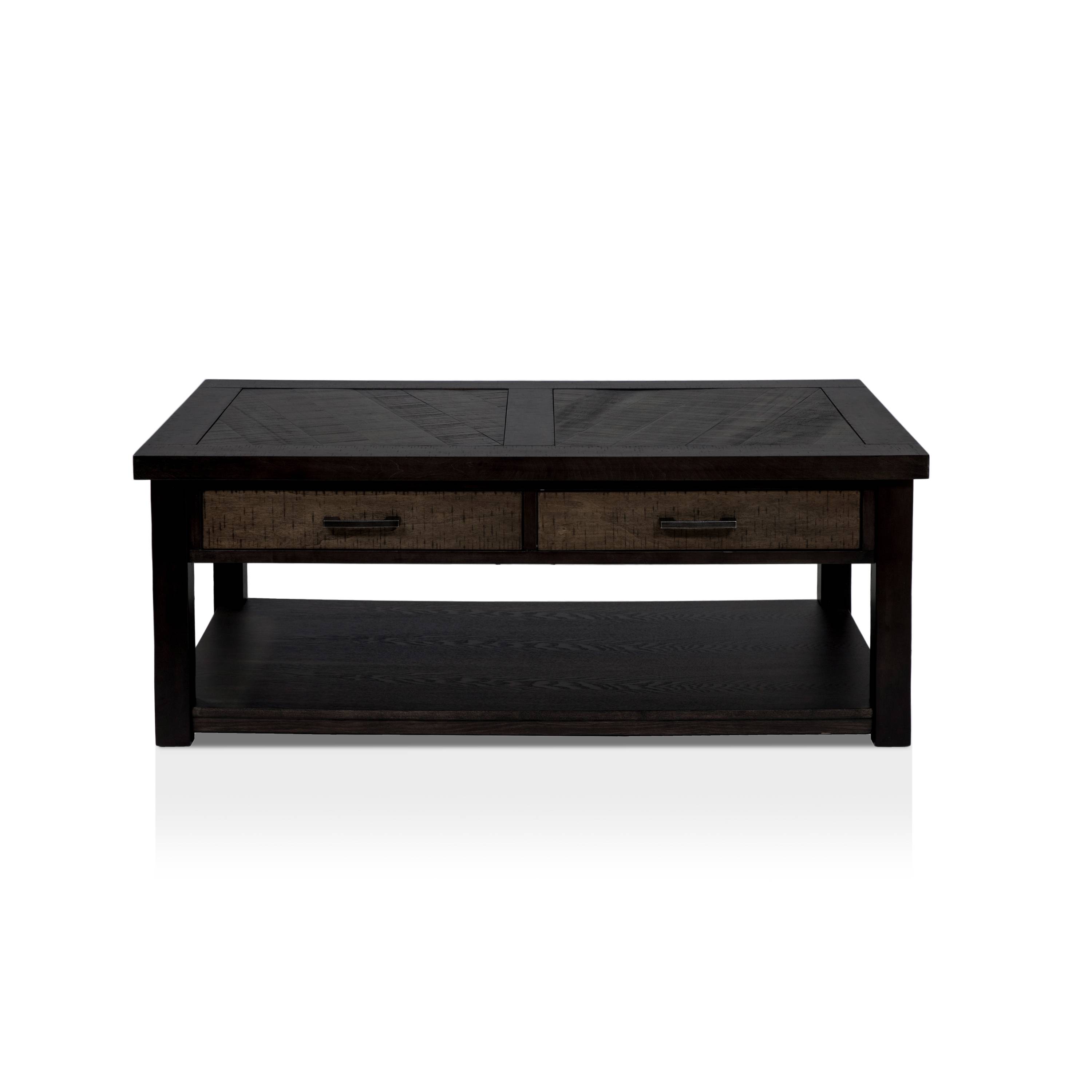 Venela Transitional Open Storage Coffee Table